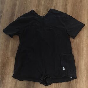 Free People movement Black Hot Shot Tee Romper